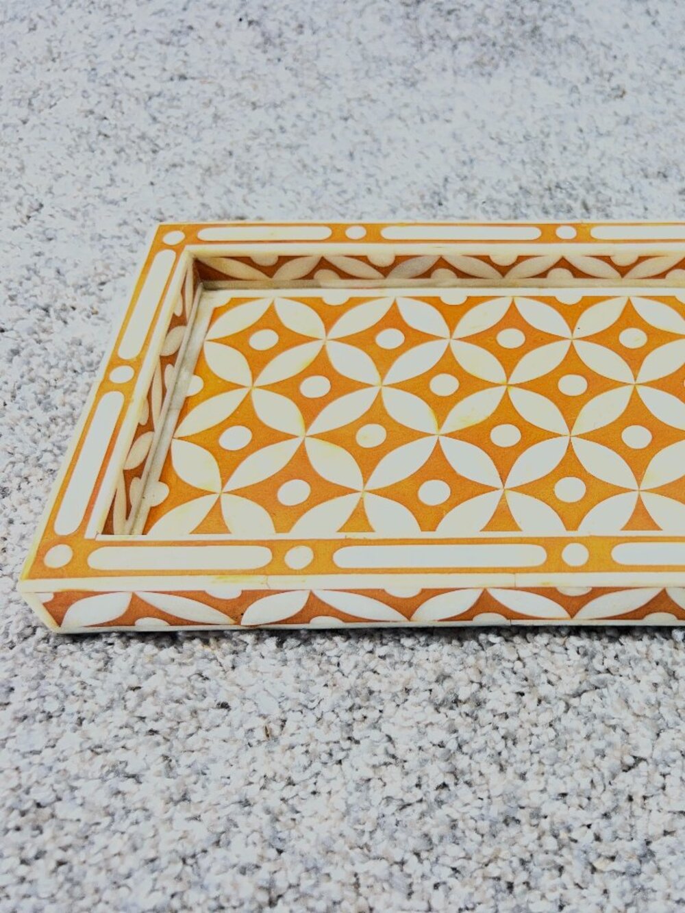 Handmade Bone Inlay Serving Decorative Tray - Brand New - Made in India